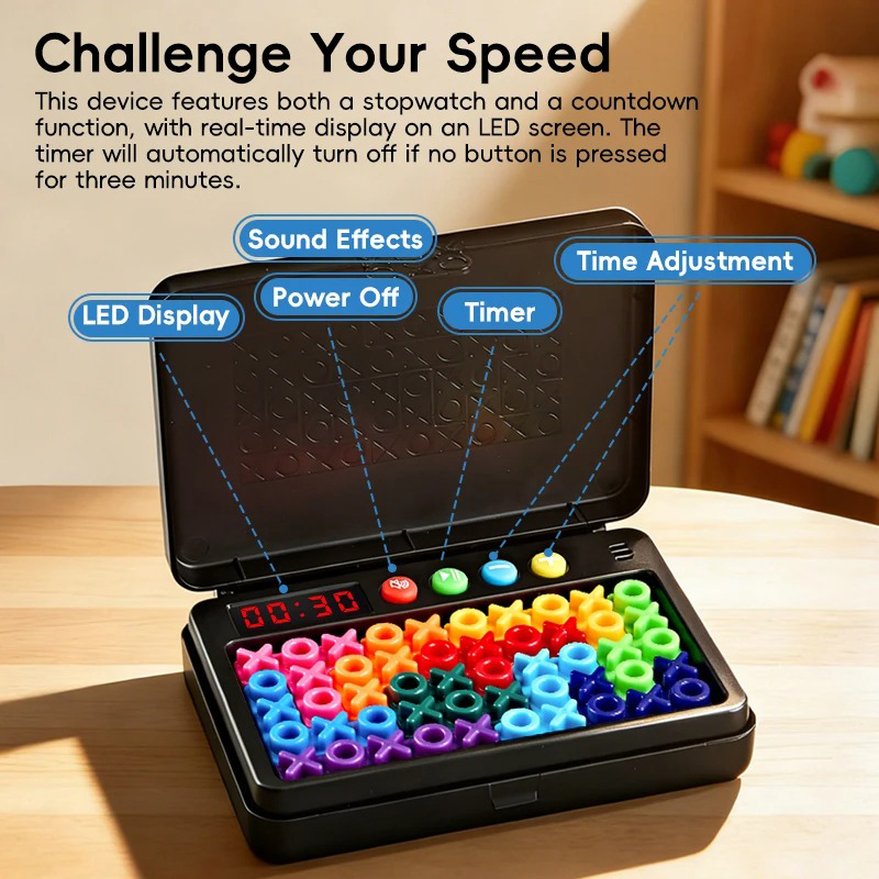 Board Game Word - KNYYSECQ Inteligentna Gra Logiczna XO Puzzle
