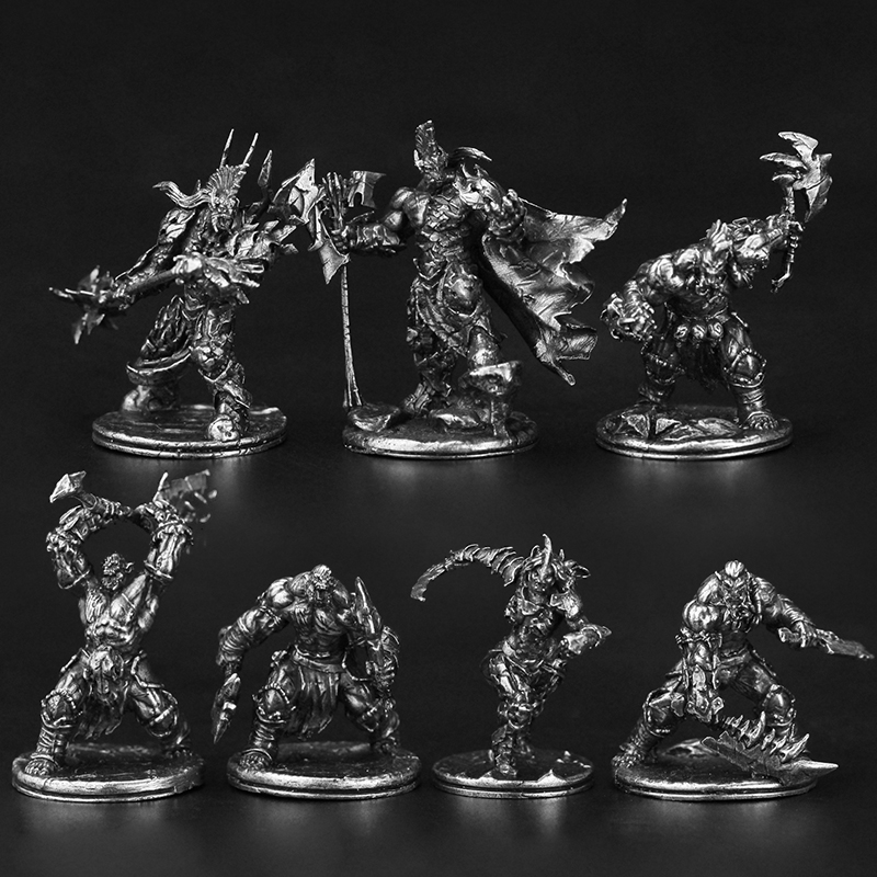 Board Game Risk - Metalowy wojskowy Orc Horde Żołnierz Archer
