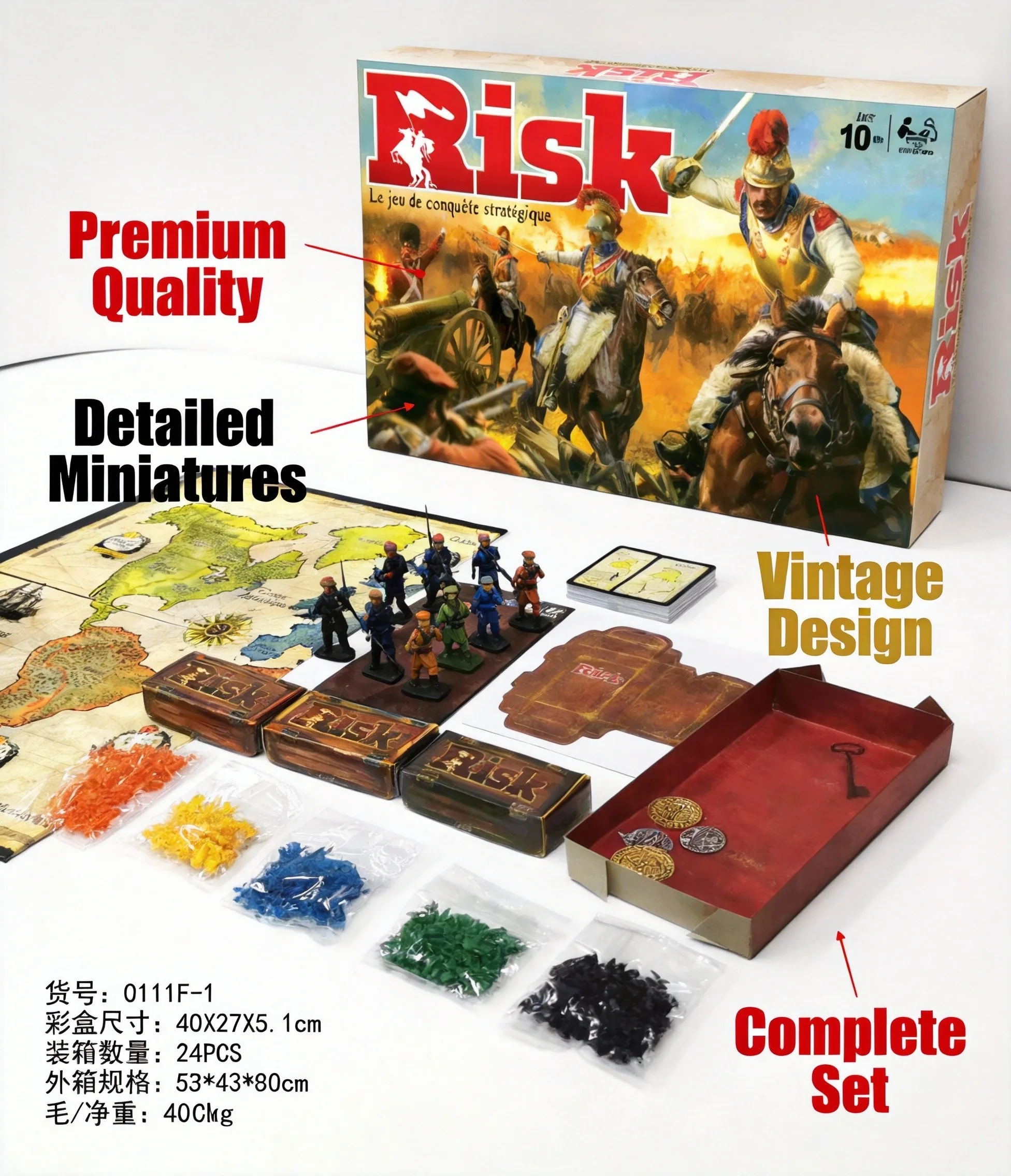 Board Game Risk - Francuska gra planszowa Risk, klasyczna gra