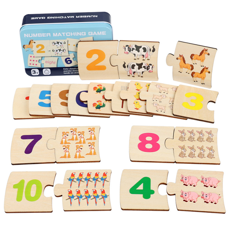 Board Game Word - Drewniane puzzle dla dzieci z motywem