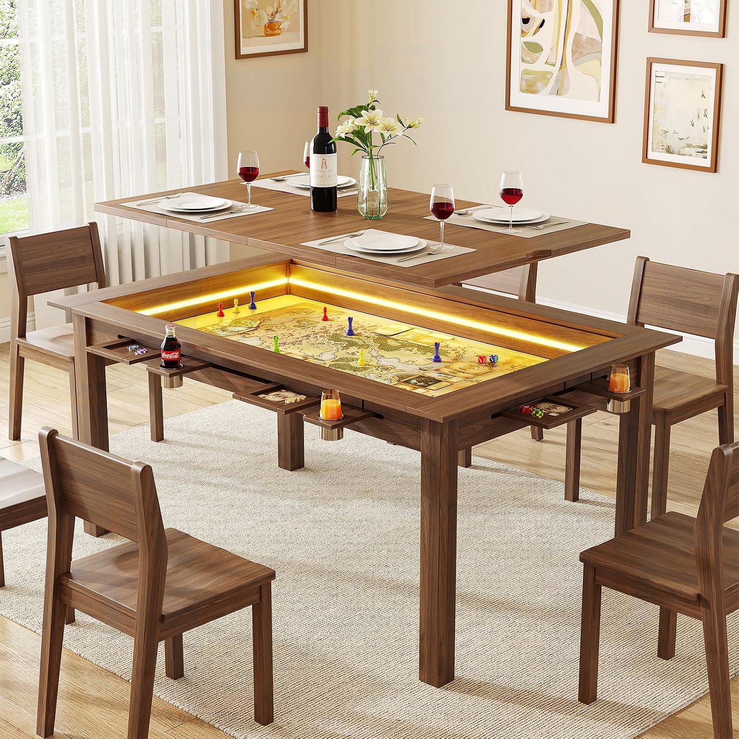 Board Game Cafe - Stół do gier planszowych z drewna