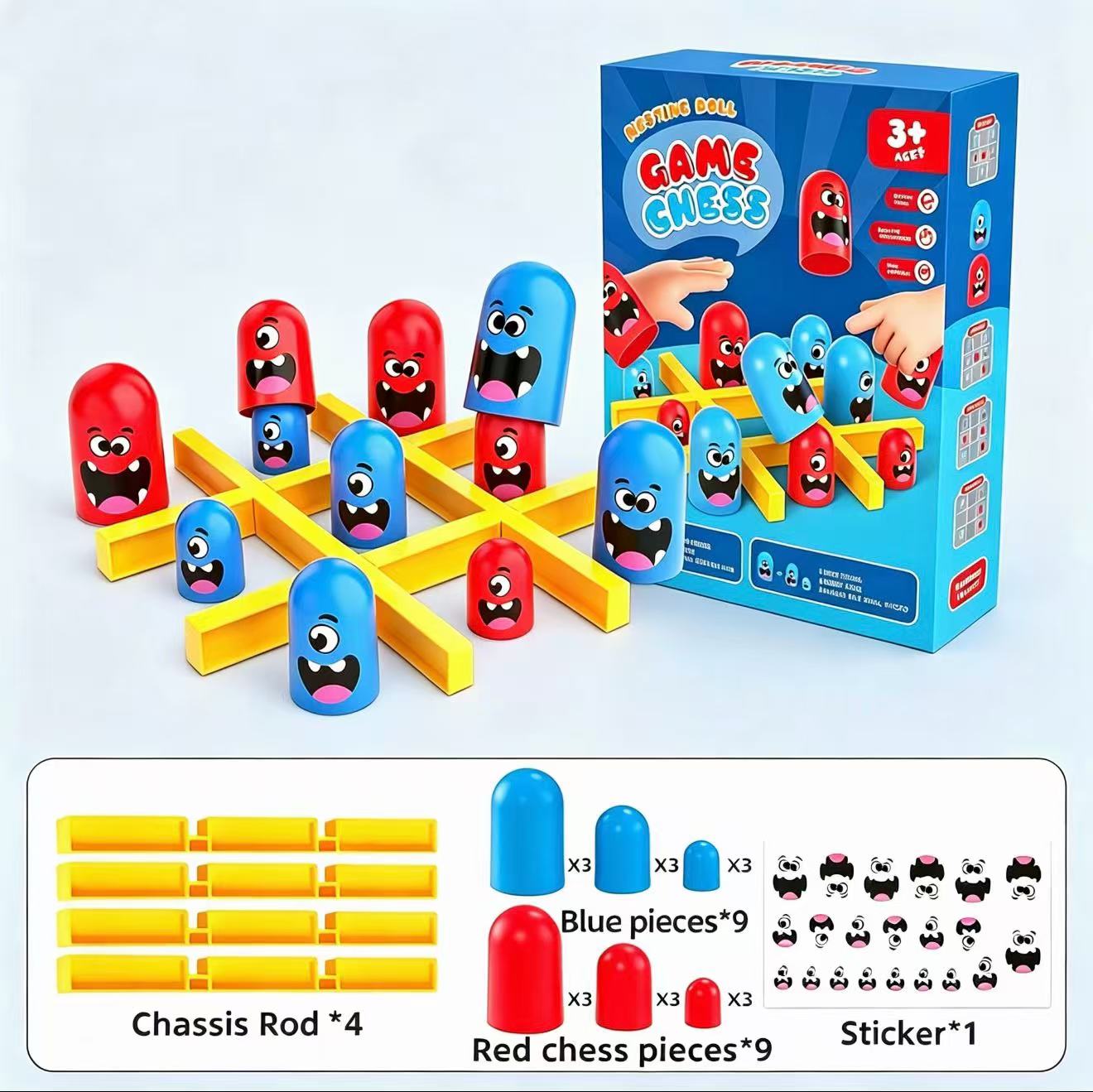 Board Game Word - Gra w kółko-nakółko z kubeczkami do