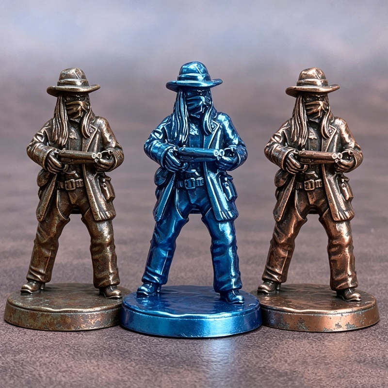 Miniaturowe figurki kowbojów z – Board Game Wild Wild recenzja i cena