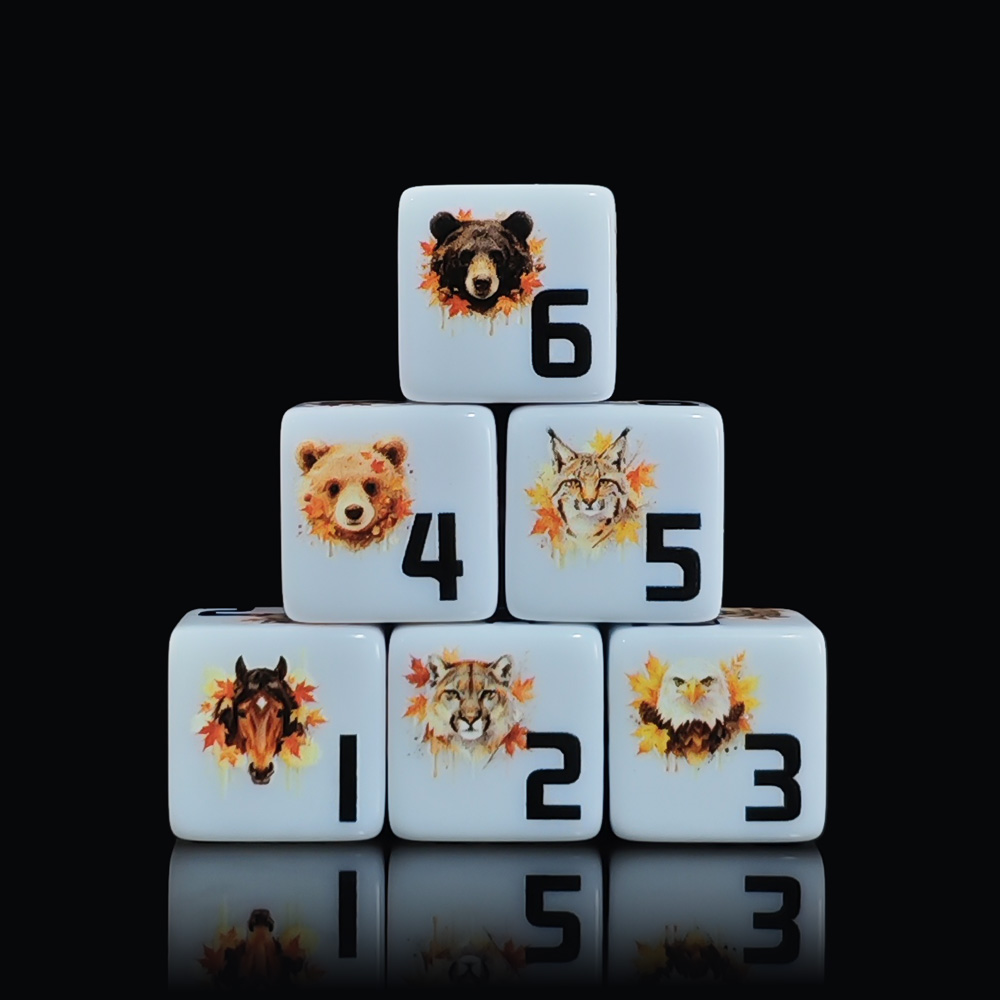 12 szt. Akrylowych Kostek D6 1 – Board Game Wild Wild recenzja i cena